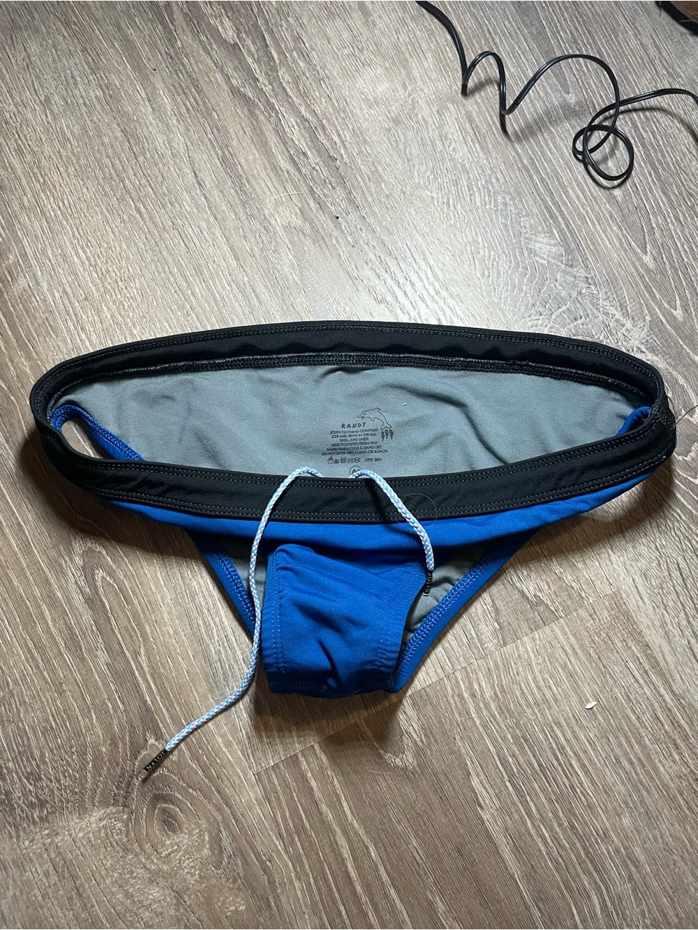 Women’s Blue Drawstring Bikini Briefs